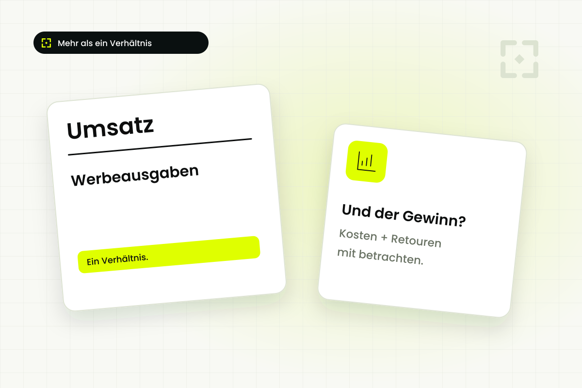Illustration: Umsatz, Kosten und wirtschaftlichen Beitrag zusammen betrachten.